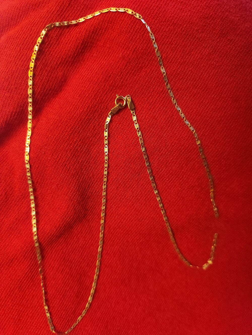 10 Karat Real Rose Gold Dainty 18" Chain *BROKEN* in one place! - Picture 8 of 13